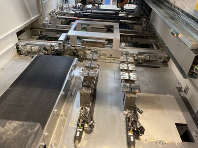 ASYS Divisio 5100 Flexible – komplette Nutzentrenn- & Trayhandling-Linie (gebraucht)